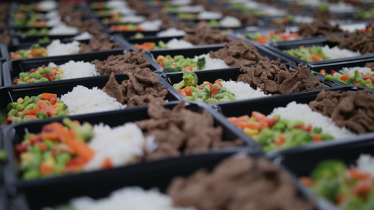 Delicious protein-based meal prepared using course techniques